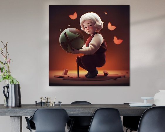 Example of the artwork in a room