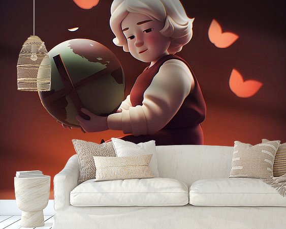 Example of the artwork in a room