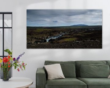 Waterval IJsland Aldeyjarfoss van Willem van den Berge