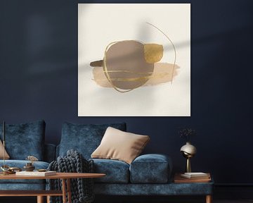 Minimalistische Organische vormen in neutrale kleuren