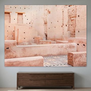 Architecture marocaine en pastel