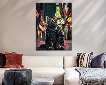 Der Nachtschleicher: Cyberpunk-Gassenkater