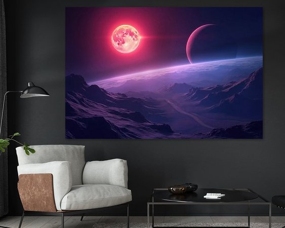 Example of the artwork in a room