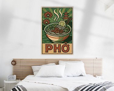 Example of the artwork in a room