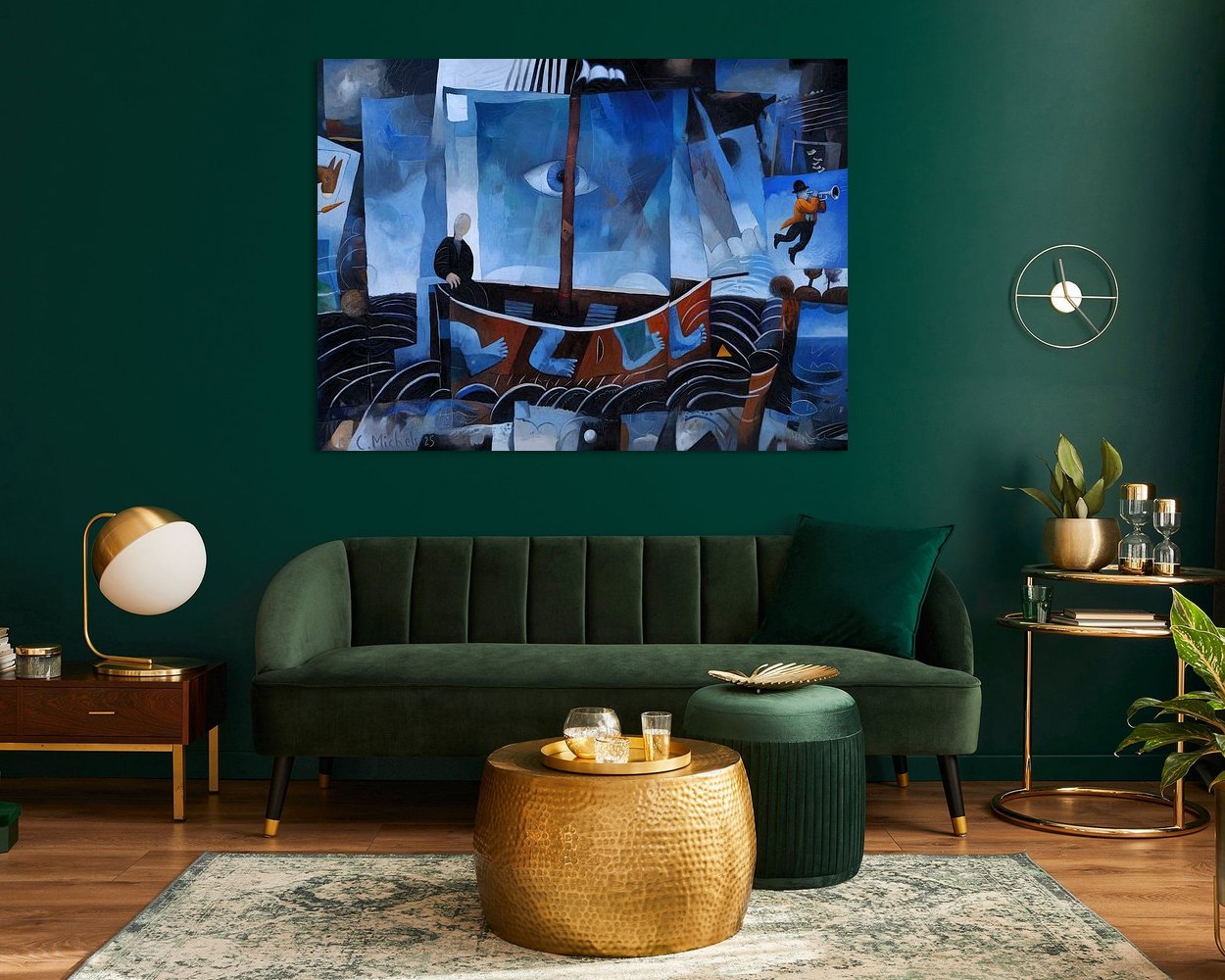 Example of the artwork in a room