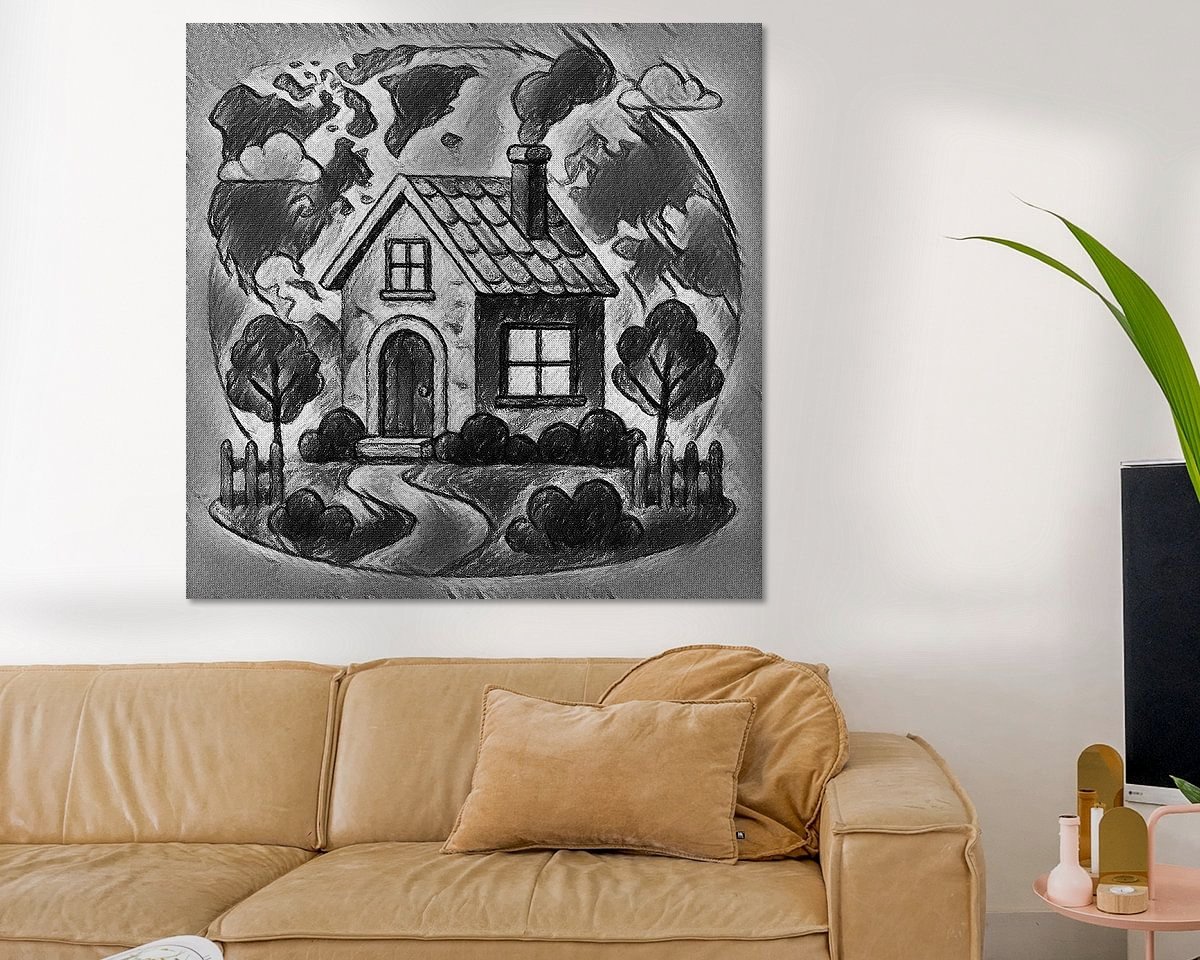 Example of the artwork in a room