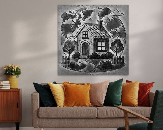 Example of the artwork in a room