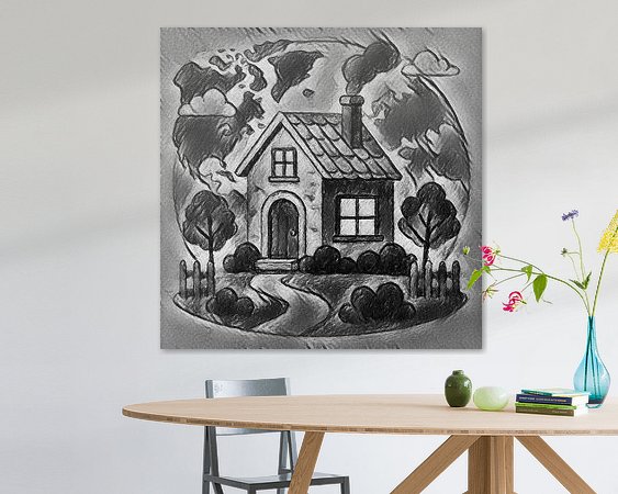 Example of the artwork in a room