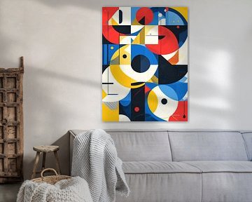 Bloc de couleurs géométriques audacieuses abstraites