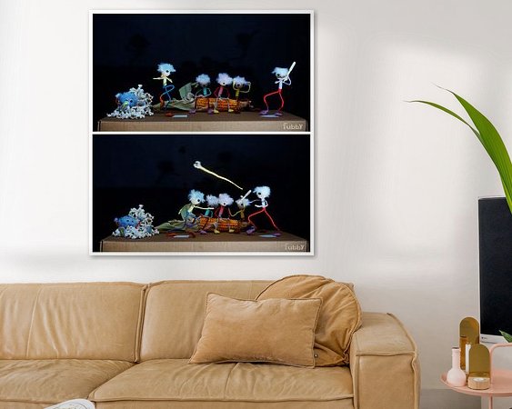 Example of the artwork in a room