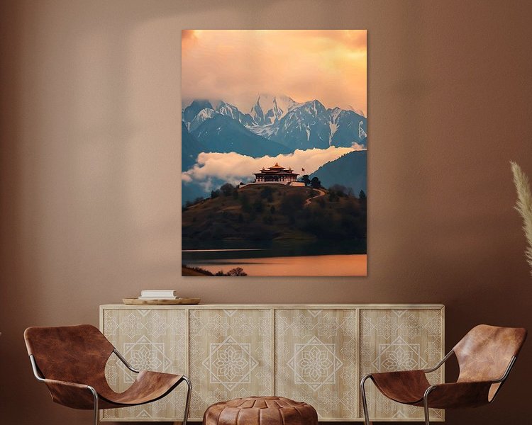 Example of the artwork in a room
