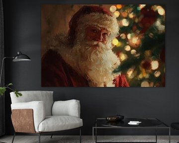 Der Weihnachtsmann im warmen Schein von Licht und Tradition von Eva Lee
