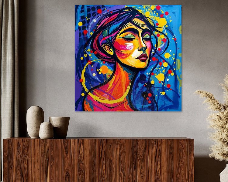 Example of the artwork in a room
