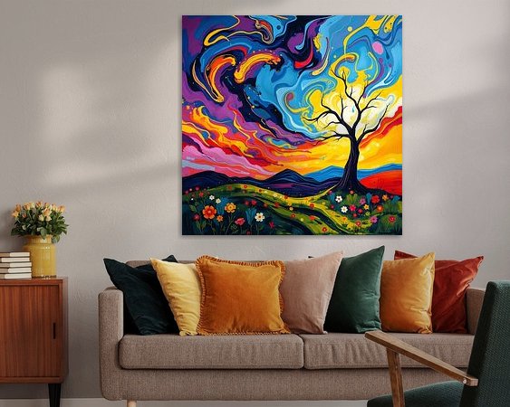 Example of the artwork in a room