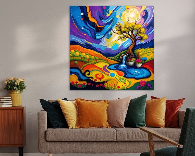 Example of the artwork in a room