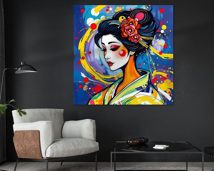 Example of the artwork in a room
