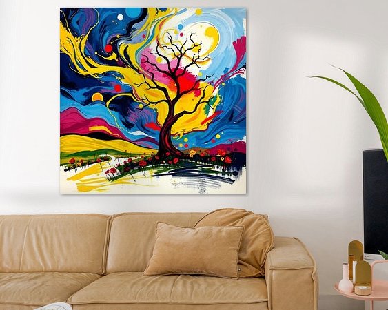 Example of the artwork in a room