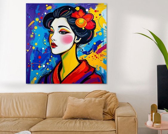 Example of the artwork in a room