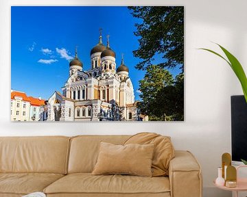Blick auf die Alexander-Newski-Kathedrale in Tallinn, Estland