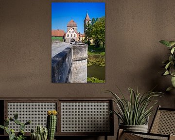 Historische Brücke zur Altstadt von Ornbau von ManfredFotos