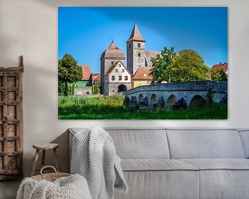 Historische Brücke zur Altstadt von Ornbau von ManfredFotos