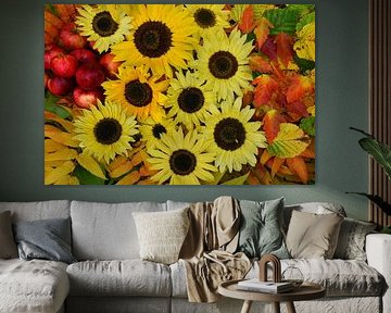 The autumn harvest in the garden by Claude Laprise