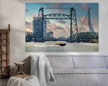 De Hef, Erasmusbrug and Watertaxi - Rotterdam 2007 by Arjen Roos