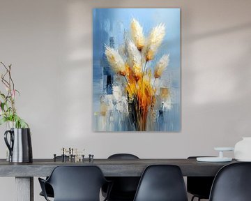 Pampas & blossoms - Modern floral art by Niklas Maximilian