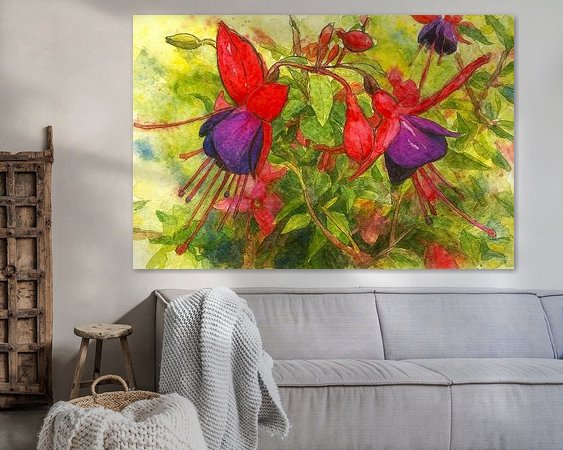 Example of the artwork in a room