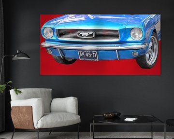 288. Blue Mustang in Red Tide Light by Domstad Rudie