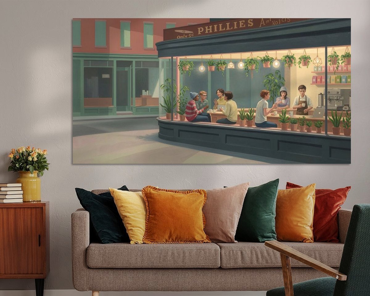 Example of the artwork in a room