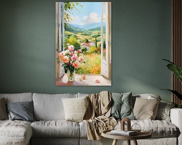 Uitzicht op Toscaans landschap no.1 van Studio BB