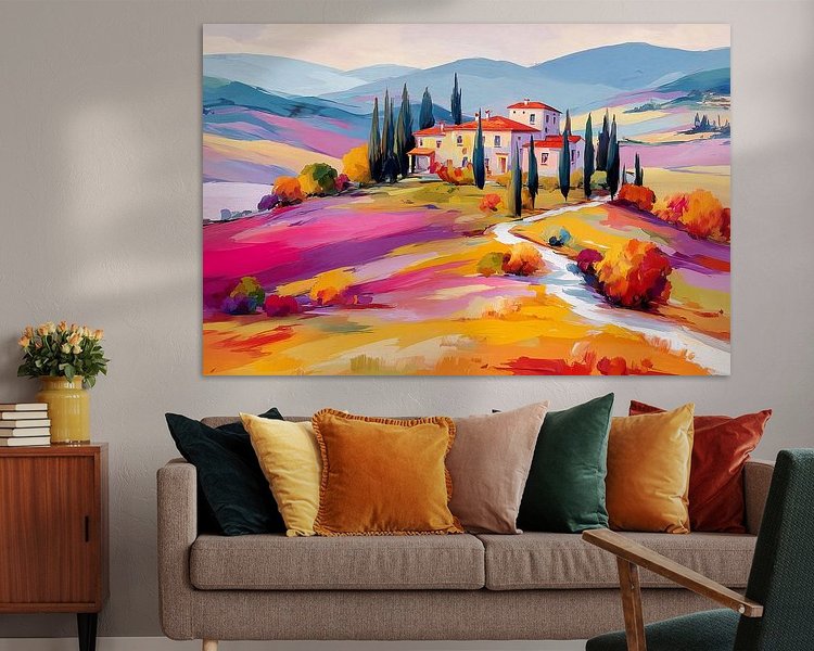 Example of the artwork in a room