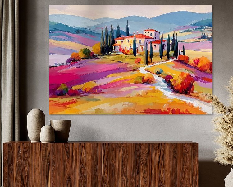 Example of the artwork in a room