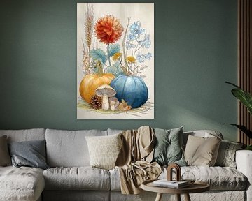 Herfstcompositie in Pastel no.4