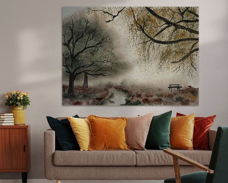 Example of the artwork in a room