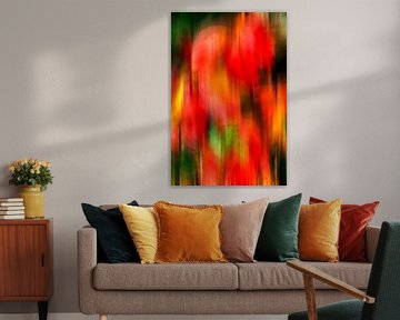Falling autumn leaves