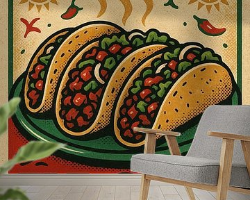 Taco's - Klassiek Mexicaans straatvoedsel Poster