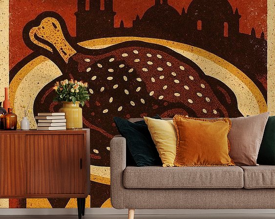 Example of the artwork in a room