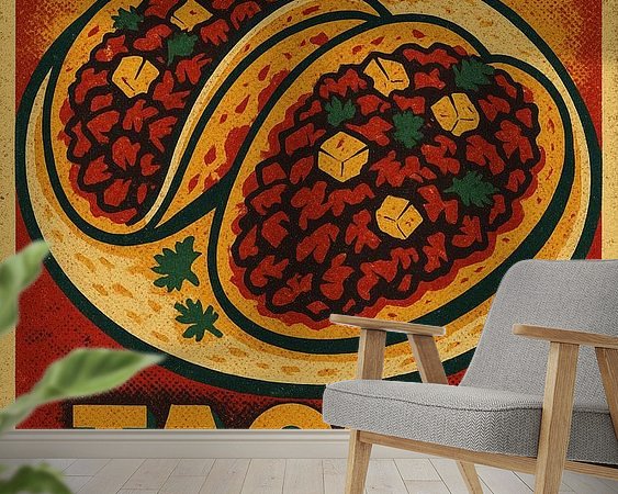 Example of the artwork in a room