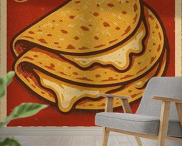 Quesadillas - Retro Mexicaans Comfort Food Poster