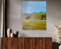 Example of the artwork in a room
