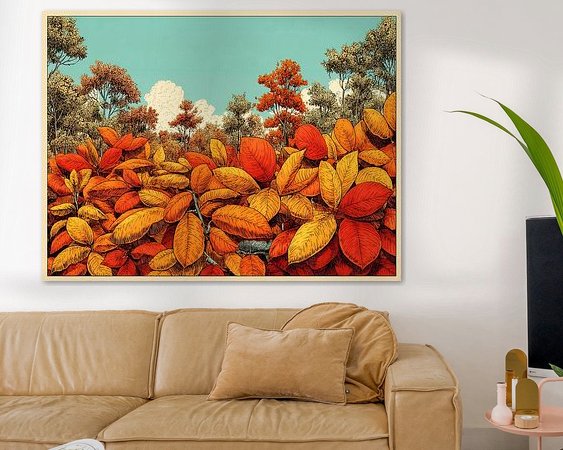 Example of the artwork in a room