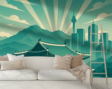 Example of the artwork in a room