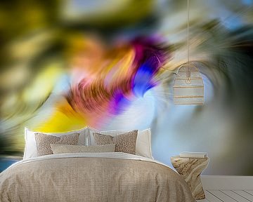 Abstrakte Alcohol-Ink-Malerei digitalisiert