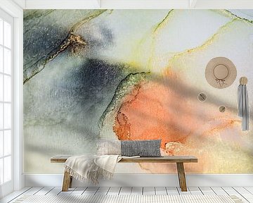 Abstrakte Kunst in Alcohol Ink – Moderne Malerei auf Leinwand