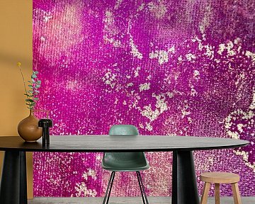 Abstrakte Alcohol-Ink-Malerei auf Leinwand, Pink, Grün und Violett