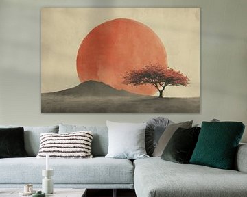 Japandi - Minimalist watercolour art by Niklas Maximilian