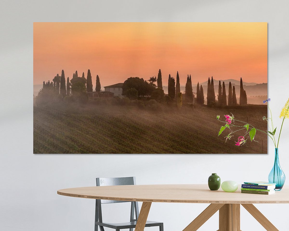 Example of the artwork in a room