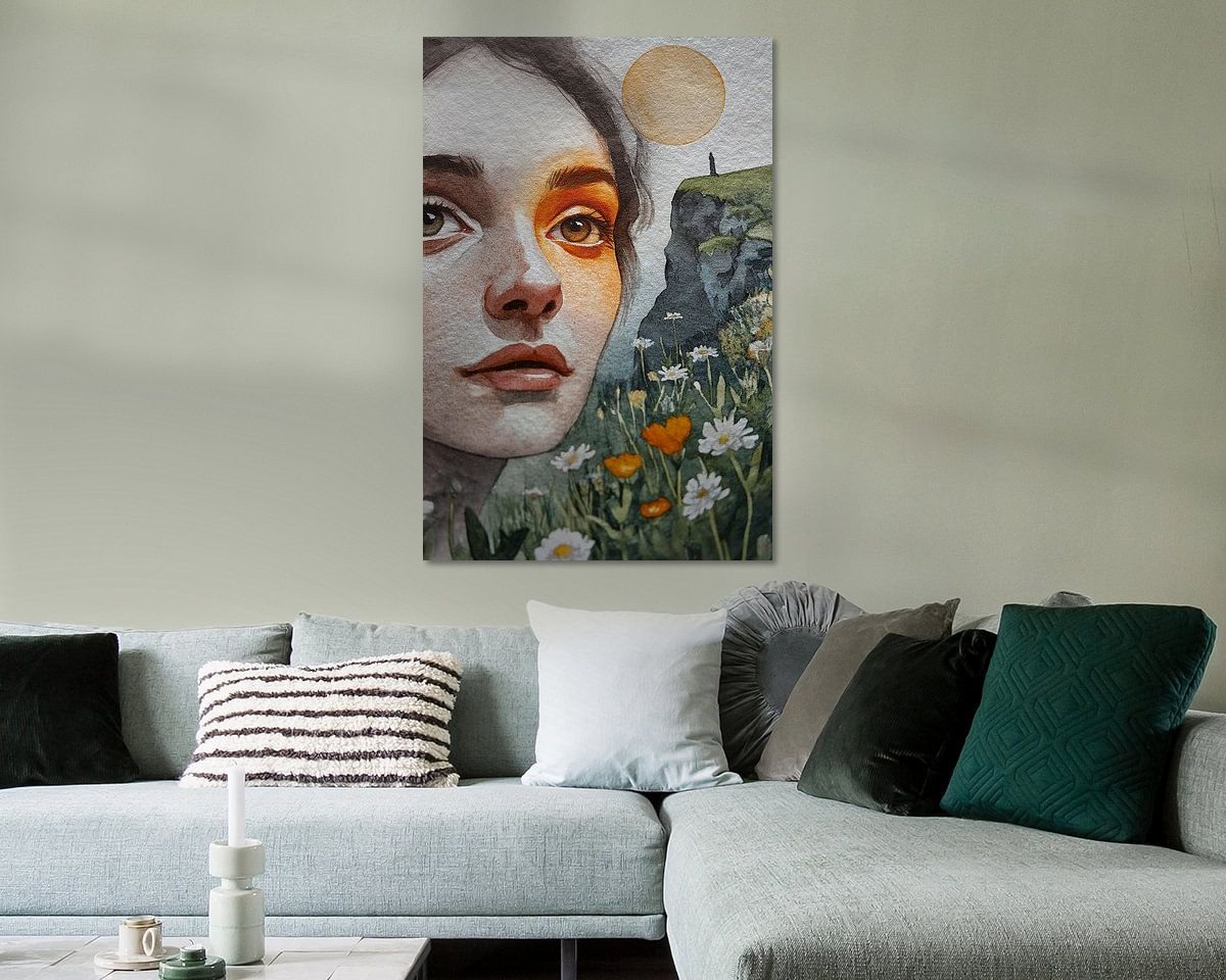 Example of the artwork in a room